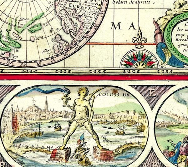 Produktbild: Historische WELTKARTE 1635 - Willem Janszoon Blaeu (Plano)
