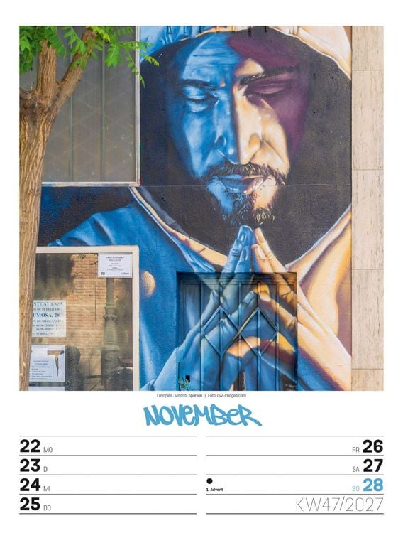 Produktbild: Street Art Wochenplaner Kalender 2027