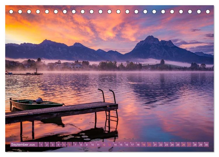 Produktbild: Malerische Alpen - Fesselnde Landschaften (Tischkalender 2026 DIN A5 quer), CALVENDO Monatskalender