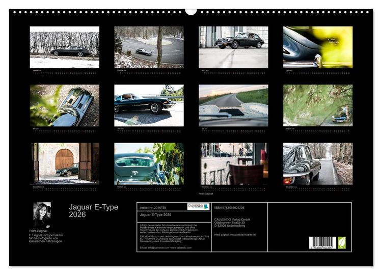 Produktbild: Jaguar E-Type 2026 (Wandkalender 2026 DIN A2 quer), CALVENDO Monatskalender