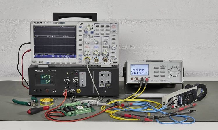 Produktbild: VOLTCRAFT MSL-504 Messleitung Stecker 4mm Pr&uuml;fspitze 1.20m Gelb 1St.