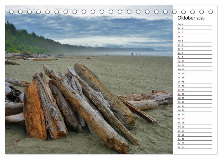 Produktbild: Vancouver Island - Perle im Kanadischen Westen (Tischkalender 2026 DIN A5 quer), CALVENDO Monatskalender