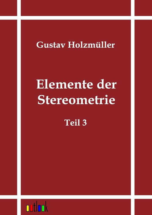 Produktbild: Elemente der Stereometrie