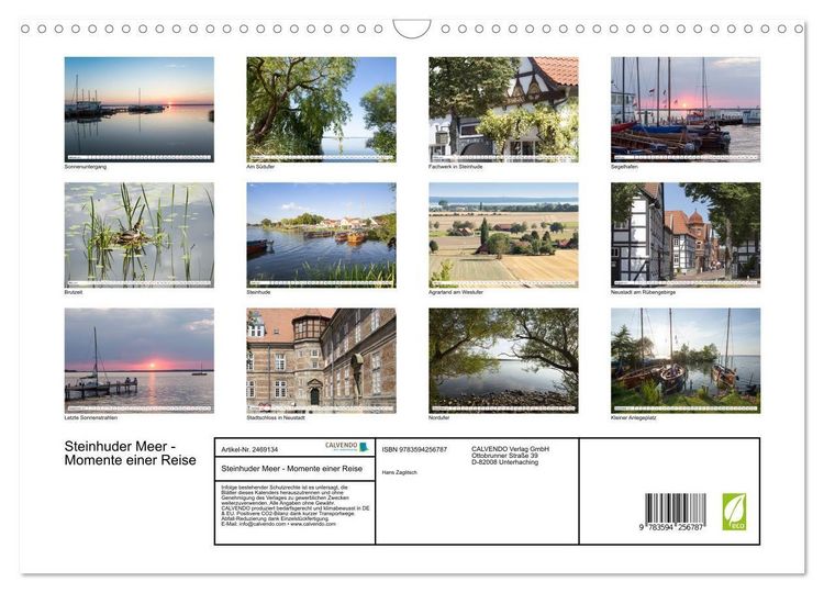 Produktbild: Steinhuder Meer - Momente einer Reise (Wandkalender 2027 DIN A3 quer), CALVENDO Monatskalender