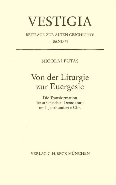Produktbild: Von der Liturgie zur Euergesie