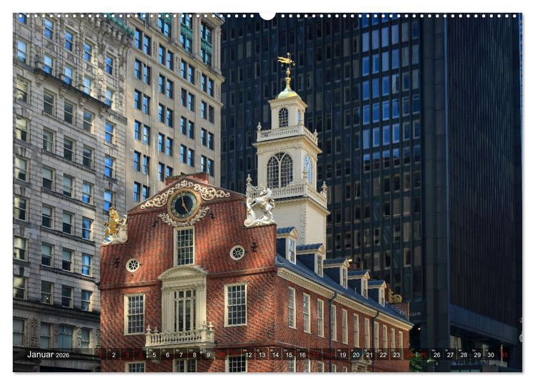Produktbild: Boston - Stadt der Kontraste (hochwertiger Premium Wandkalender 2026 DIN A2 quer), Kunstdruck in Hochglanz