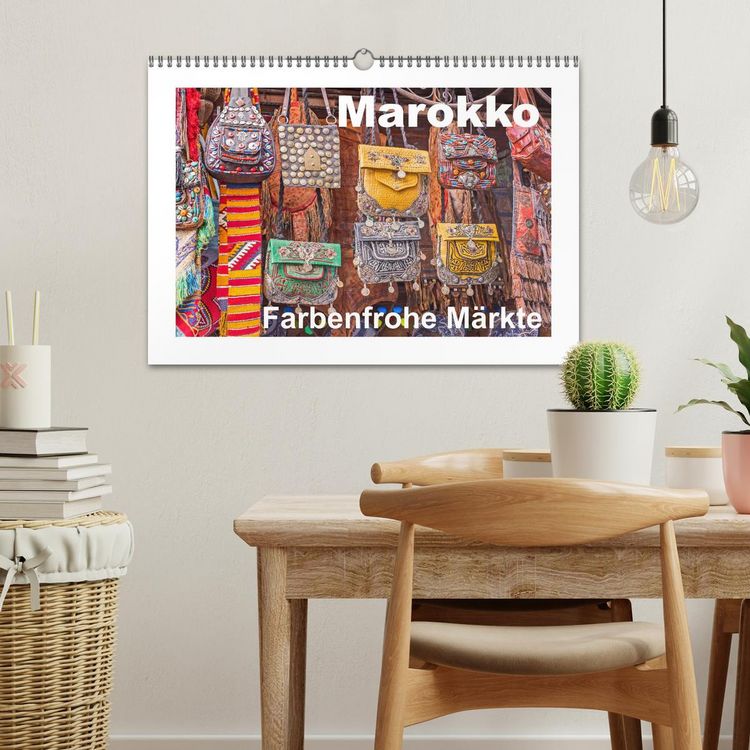 Produktbild: Marokko - Farbenfrohe M&auml;rkte (Wandkalender 2026 DIN A3 quer), CALVENDO Monatskalender