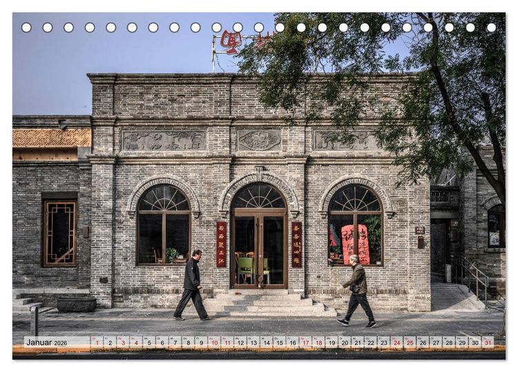 Produktbild: Metropolen Chinas - Peking, Shanghai, Hongkong (Tischkalender 2026 DIN A5 quer), CALVENDO Monatskalender