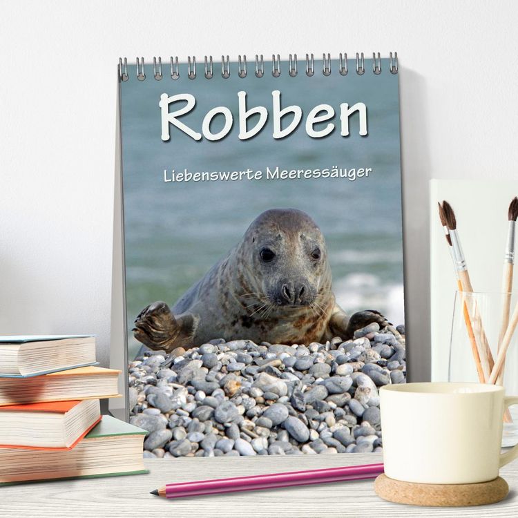 Produktbild: Robben (Tischkalender 2026 DIN A5 hoch), CALVENDO Monatskalender
