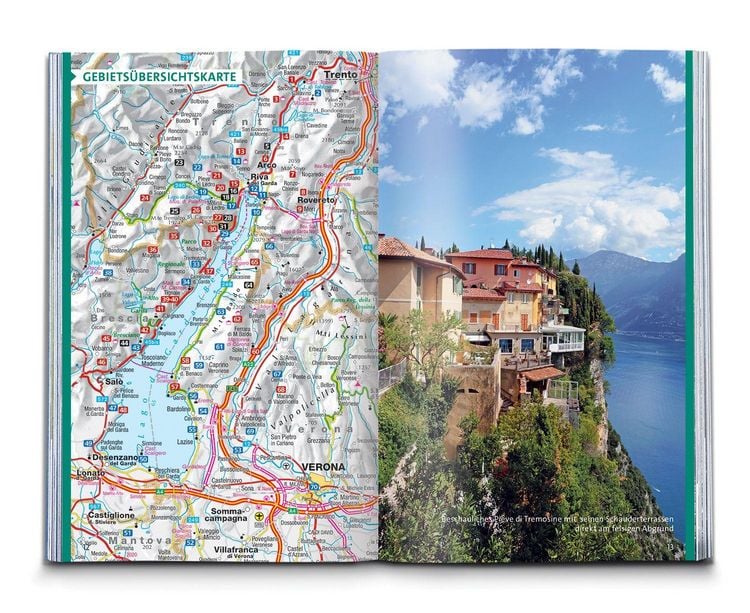 Produktbild: KOMPASS Wanderf&uuml;hrer Gardasee, 70 Touren mit Extra-Tourenkarte