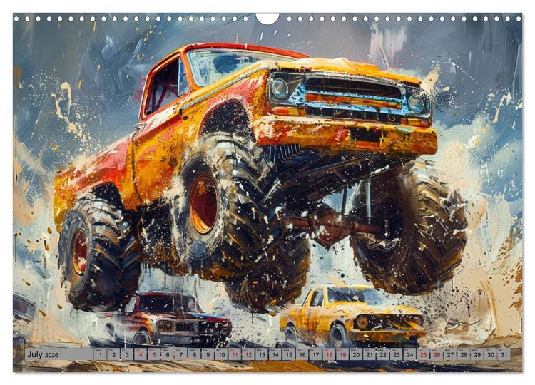 Produktbild: Monstertruck Madness (Wall Calendar 2026 DIN A3 landscape), CALVENDO 12 Month Wall Calendar