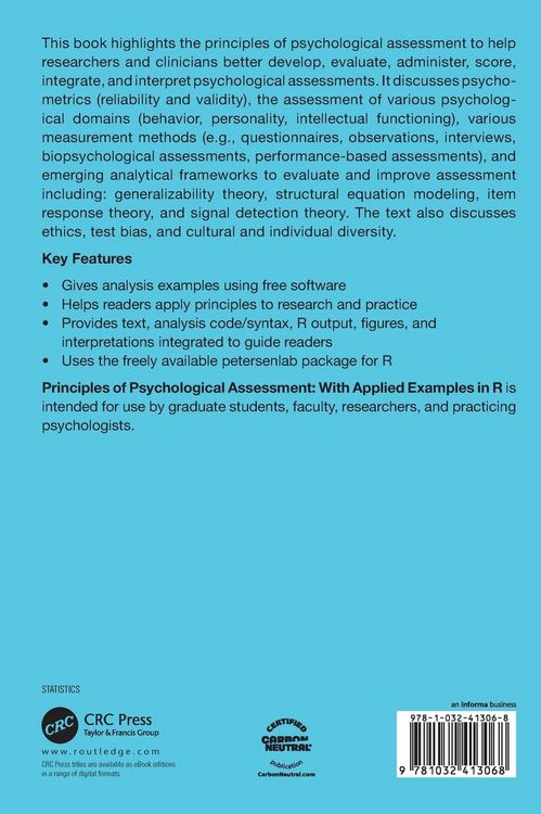 Produktbild: Principles of Psychological Assessment