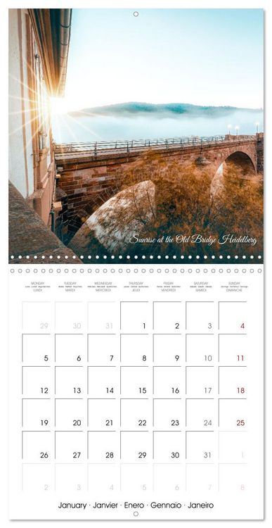 Produktbild: The colorful city of Heidelberg (Wall Calendar 2026 12 &times; 12 Inch) CALVENDO 12 Month Wall Calendar