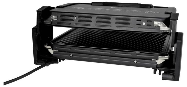 Produktbild: Silva Homeline KG 2410 Elektro Kontaktgrill Antihaftbeschichtung, klappbar, Kontrollleuchte Schwarz