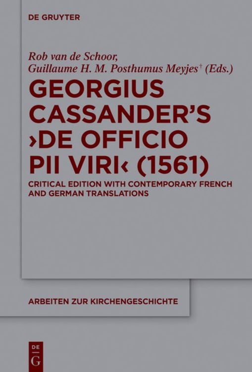 Produktbild: Georgius Cassander’s 'De officio pii viri' (1561)