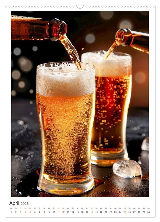 Produktbild: Cooles Bier - K&ouml;stliches aus der Natur. (Wandkalender 2026 DIN A2 hoch), CALVENDO Monatskalender