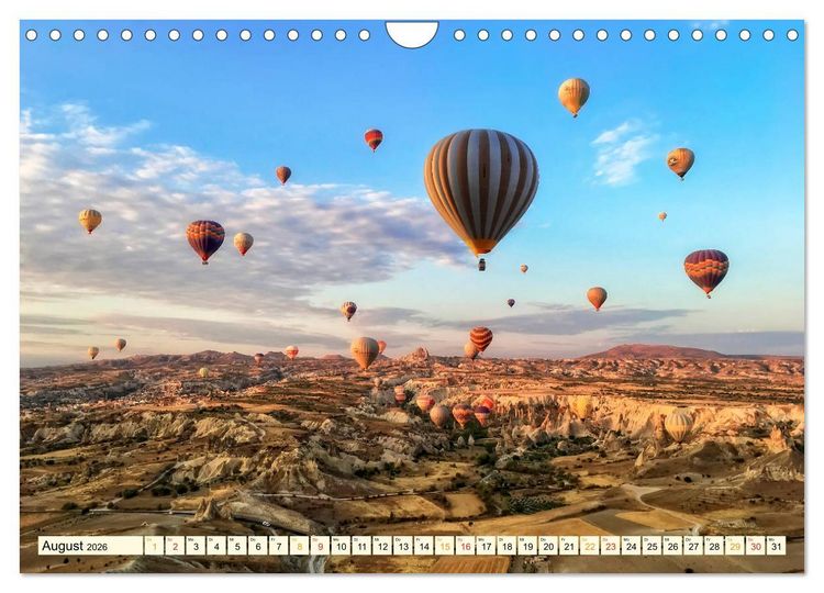 Produktbild: Mit dem Ballon &uuml;ber Kappadokien (Wandkalender 2026 DIN A4 quer), CALVENDO Monatskalender