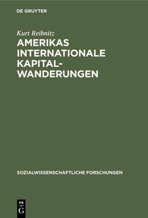 Produktbild: Amerikas internationale Kapitalwanderungen