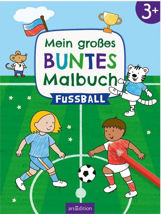 Produktbild: Mein gro&szlig;es buntes Malbuch &ndash; Fu&szlig;ball