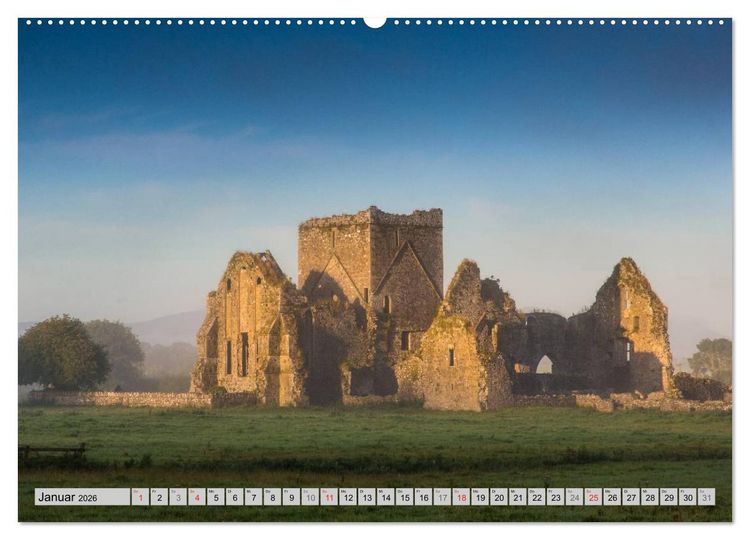 Produktbild: IRLAND - Geheimnisvolle Abteien (hochwertiger Premium Wandkalender 2026 DIN A2 quer), Kunstdruck in Hochglanz