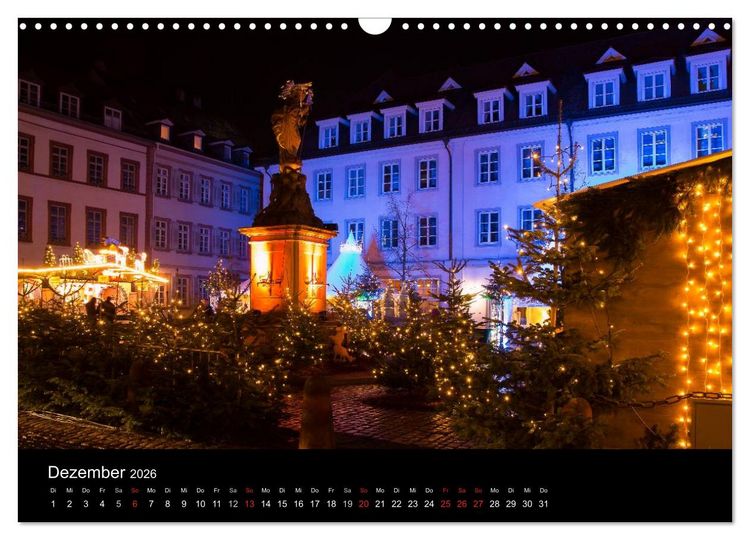Produktbild: Heidelberger Stadtansichten (Wandkalender 2026 DIN A3 quer), CALVENDO Monatskalender