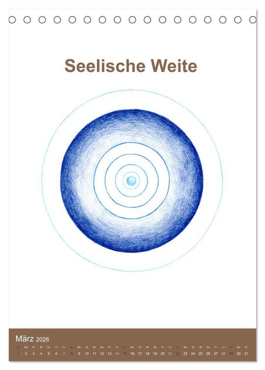 Produktbild: Delfinheilsymbole (Tischkalender 2026 DIN A5 hoch), CALVENDO Monatskalender