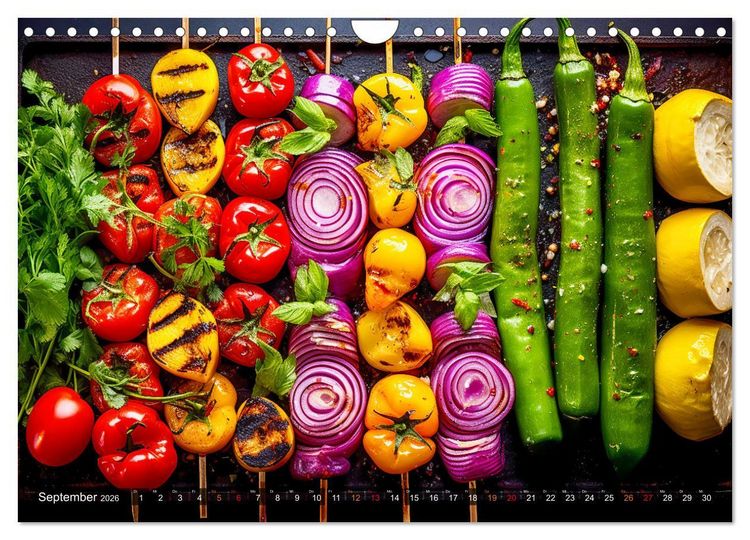 Produktbild: BBQ Feuerzauber - Grillkalender (Wandkalender 2026 DIN A4 quer), CALVENDO Monatskalender