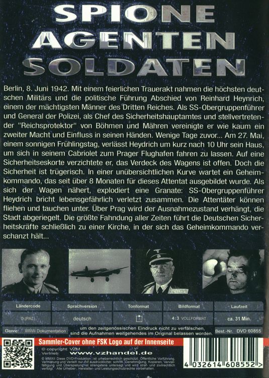 Produktbild: Spione, Agenten, Soldaten - Folge 6: Das Attentat auf Reinhard Heydrich