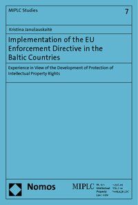 Produktbild: Implementation of the EU Enforcement Directive in the Baltic Countries