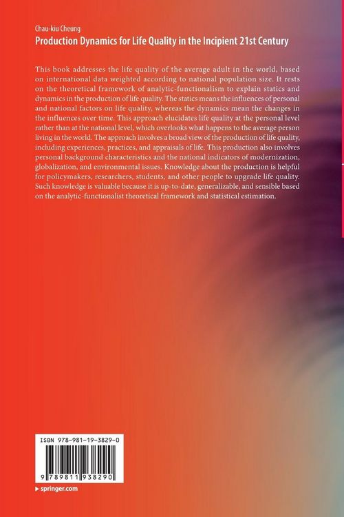 Produktbild: Production Dynamics for Life Quality in the Incipient 21st Century
