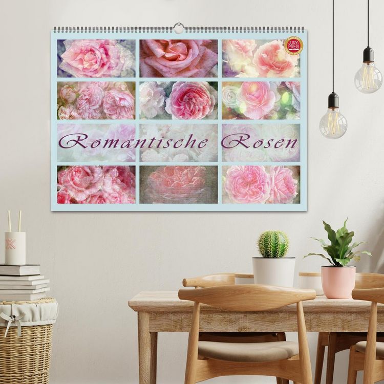 Produktbild: Romantische Rosen (Wandkalender 2026 DIN A2 quer), CALVENDO Monatskalender