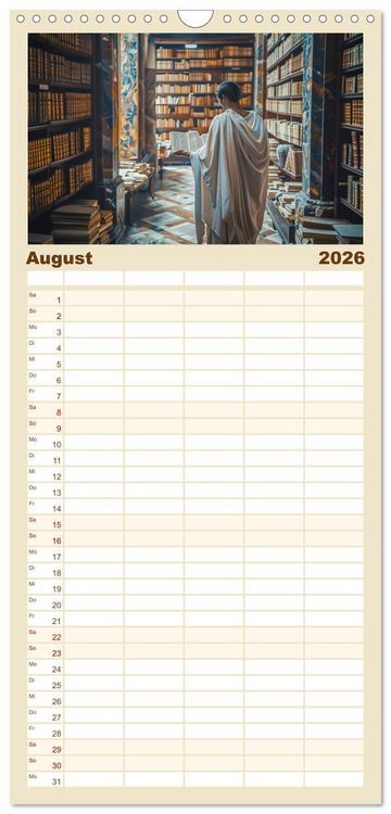 Produktbild: Familienplaner 2026 - Im Schatten des Kolosseums mit 5 Spalten (Wandkalender, 21 x 45 cm) CALVENDO