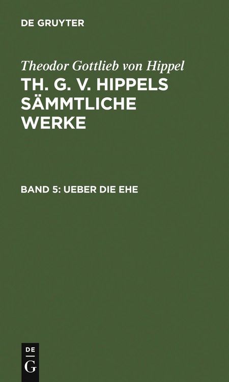 Produktbild: Ueber die Ehe