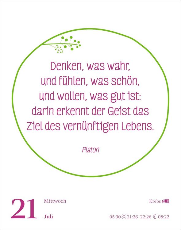 Produktbild: Heute ist dein Tag! Tagesabrei&szlig;kalender 2027 - 313 positive Zitate f&uuml;r 2027