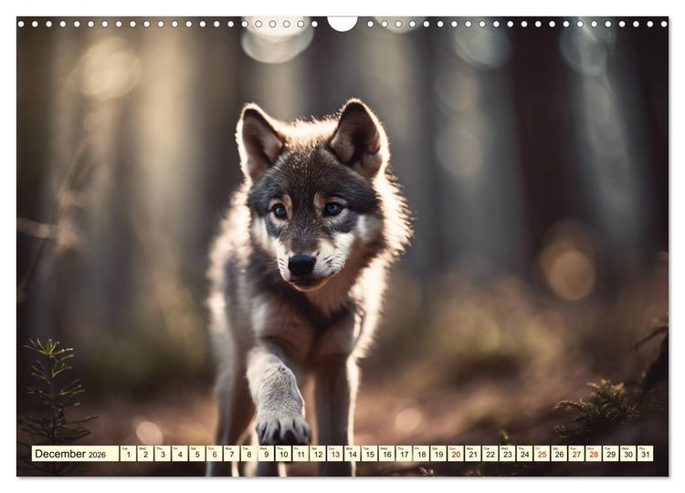 Produktbild: A year among wolves (Wall Calendar 2026 DIN A3 landscape), CALVENDO 12 Month Wall Calendar