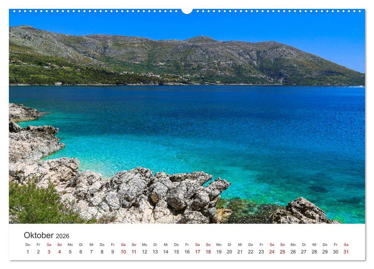 Produktbild: Wo die Wellen tanzen (hochwertiger Premium Wandkalender 2026 DIN A2 quer), Kunstdruck in Hochglanz
