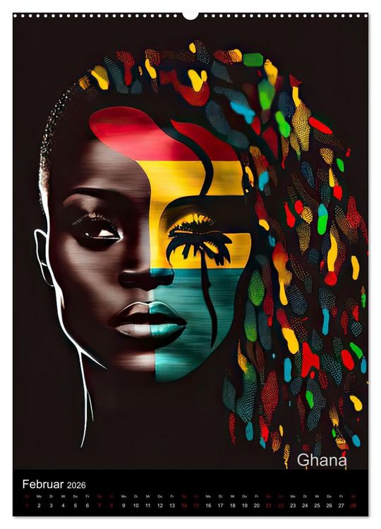 Produktbild: Afrikanische Sch&ouml;nheiten (Wandkalender 2026 DIN A2 hoch), CALVENDO Monatskalender