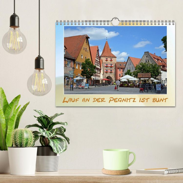 Produktbild: Lauf an der Pegnitz ist bunt (Wandkalender 2026 DIN A4 quer), CALVENDO Monatskalender