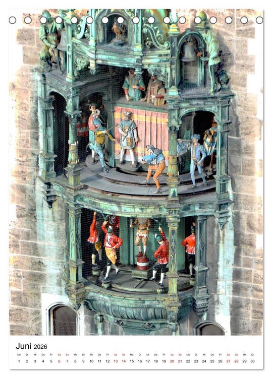 Produktbild: M&uuml;nchen Blick vom Alten Peter (Tischkalender 2026 DIN A5 hoch), CALVENDO Monatskalender