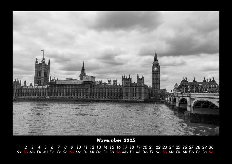 Produktbild: London 2025 Fotokalender DIN A3