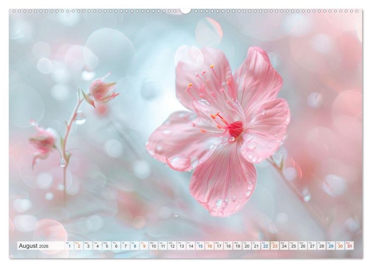Produktbild: Etherial flowers (High Quality Premium Wall Calendar 2026 DIN A2 landscape),CALVENDO 12 Month Wall Calendar