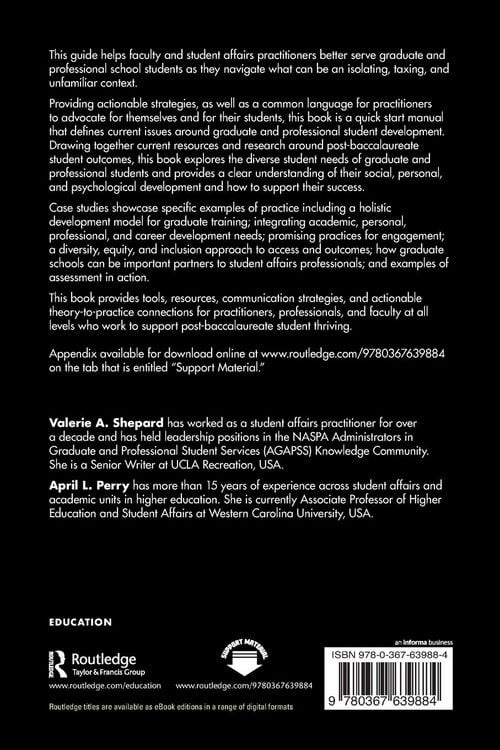 Produktbild: A Practitioner's Guide to Supporting Graduate and Professional Students
