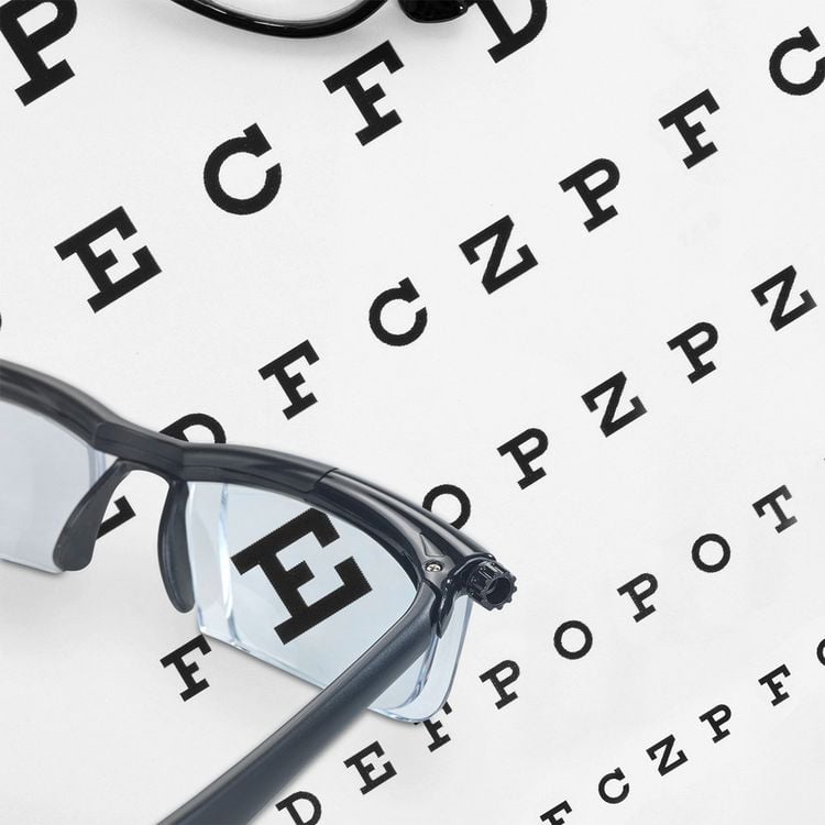 Produktbild: Seeplus Zoom Lesebrille, schwarz, einstellbar von +0,5 bis +4 Dioptrien