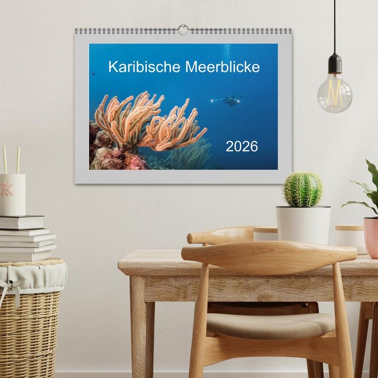 Produktbild: Karibische Meerblicke (Wandkalender 2026 DIN A3 quer), CALVENDO Monatskalender