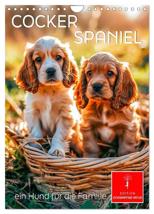 Produktbild: Cocker Spaniel - ein Hund f&uuml;r die Familie (Wandkalender 2026 DIN A4 hoch), CALVENDO Monatskalender