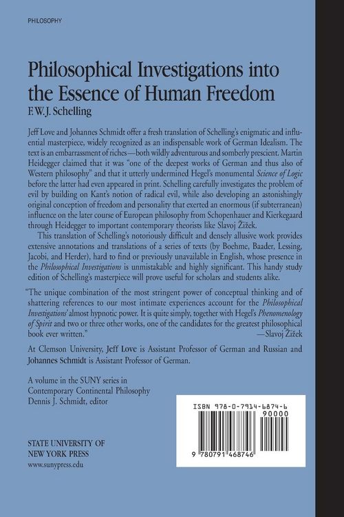 Produktbild: Philosophical Investigations into the Essence of Human Freedom