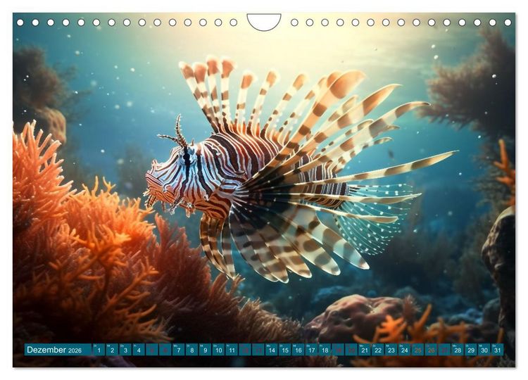 Produktbild: Fantasie bei die Fische! (Wandkalender 2026 DIN A4 quer), CALVENDO Monatskalender