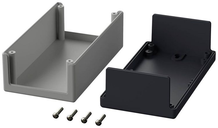 Produktbild: Bopla ELEMENT E 450 05450002 Elektronikgeh&auml;use 110 x 188 x 70 Polystyrol Lichtgrau, Graphitgrau 1 St.