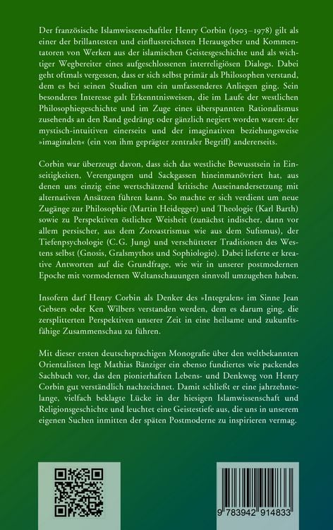 Produktbild: Henry Corbin und die orientalische Weisheit