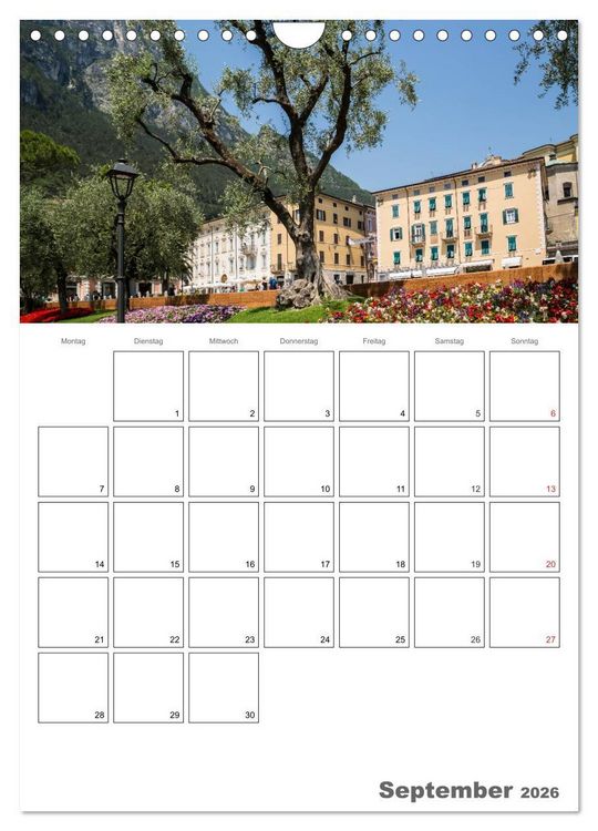 Produktbild: GARDASEE Terminplaner (Wandkalender 2026 DIN A4 hoch), CALVENDO Monatskalender